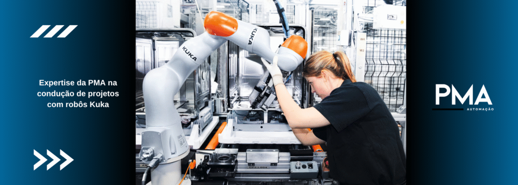 Expertise da PMA Automação na condução de projetos com robôs Kuka